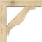 Ekena Millwork Funston Block Rough Sawn Bracket w/ Offset Brace, Douglas Fir, 6"W x 26"D x 26"H BKT0604X26X26FST05RDF - alternate 2